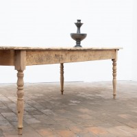 Large wooden community table, early 20th century