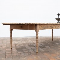 Grande table de communauté en bois, début XXème