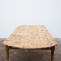 Large wooden community table, early 20th century