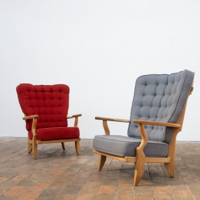 Paire de fauteuils  Guillerme et chambron - 1960