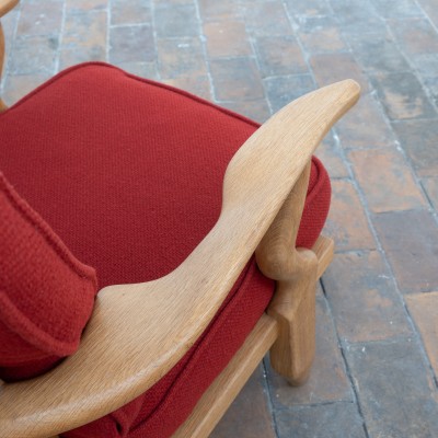 Paire de fauteuils  Guillerme et chambron - 1960