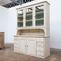 Grand vaisselier ancien en bois peint – début XXe siècle