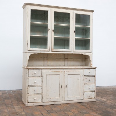 Large Antique Painted Wooden Dresser – Early 20th Century