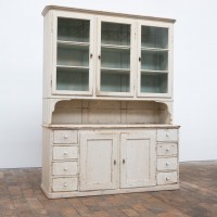 Grand vaisselier ancien en bois peint – début XXe siècle