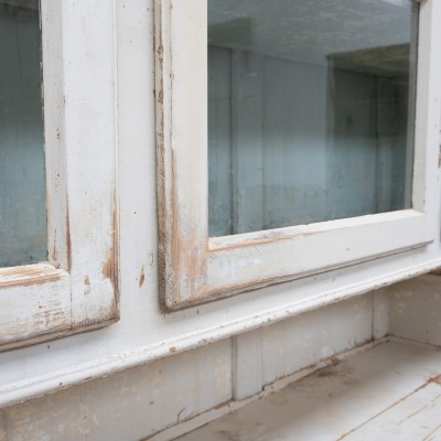 Grand vaisselier ancien en bois peint – début XXe siècle