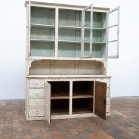 Grand vaisselier ancien en bois peint – début XXe siècle