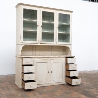 Grand vaisselier ancien en bois peint – début XXe siècle