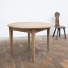 Table ronde ancienne à abattants en chêne – XIXe siècle