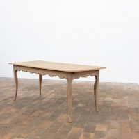 Ancienne table de ferme en chêne à rallonge – XIXe siècle