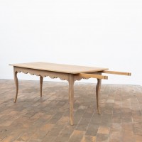 Ancienne table de ferme en chêne à rallonge – XIXe siècle