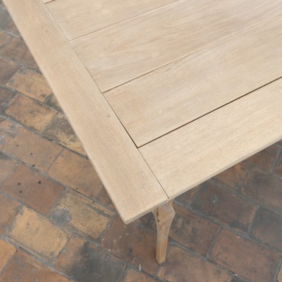 Ancienne table de ferme en chêne à rallonge – XIXe siècle