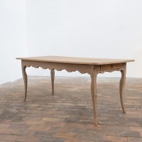 Ancienne table de ferme en chêne à rallonge – XIXe siècle