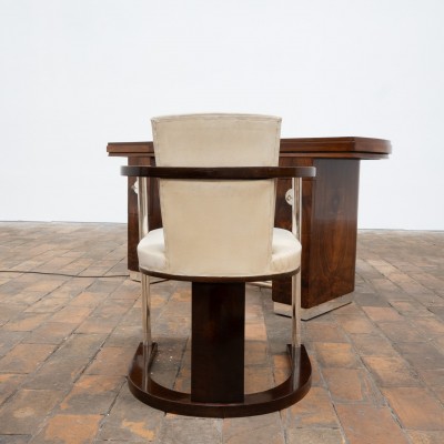 Bureau Art Déco et son fauteuil – 1950