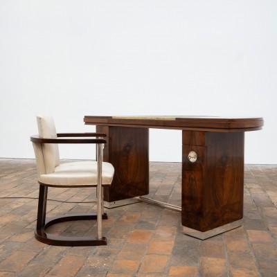 Bureau Art Déco et son fauteuil – 1950