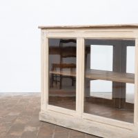Ancien comptoir vitrine en bois peint – début XXe siècle