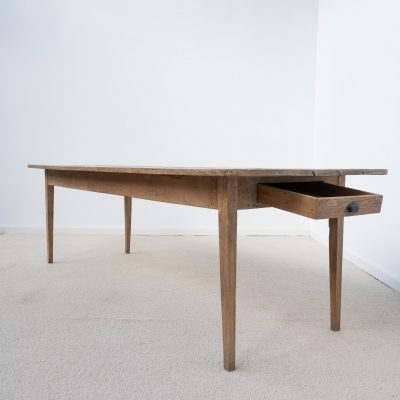 Ancienne table de ferme en chêne – XIXe siècle