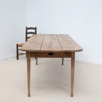 Ancienne table de ferme en chêne – XIXe siècle