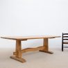 Table de repas en chêne massif - France design XXème