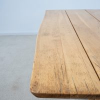 Table de repas en chêne massif - France design XXème