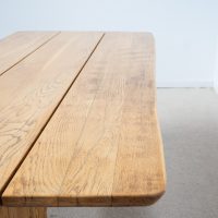 Table de repas en chêne massif - France design XXème