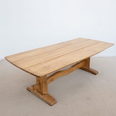 Table de repas en chêne massif - France design XXème