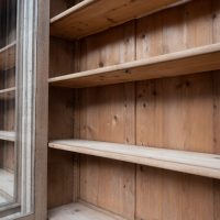 Grande bibliothèque vitrée en chêne – XIXe siècle