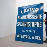 Grande plaque émaillée ancienne
