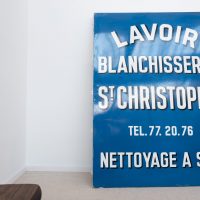 Grande plaque émaillée ancienne