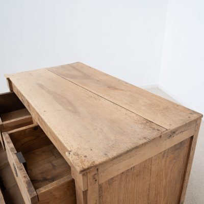 Commode ancienne XIXe en noyer et merisier – 4 tiroirs