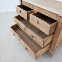 Commode ancienne XIXe en noyer et merisier – 4 tiroirs