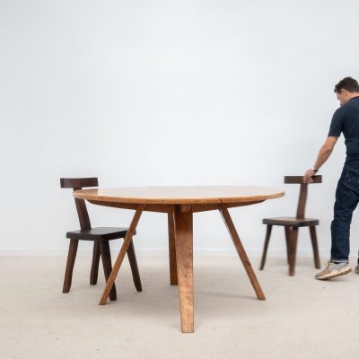 Grande table ronde design - 1970