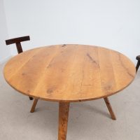 Grande table ronde design - 1970