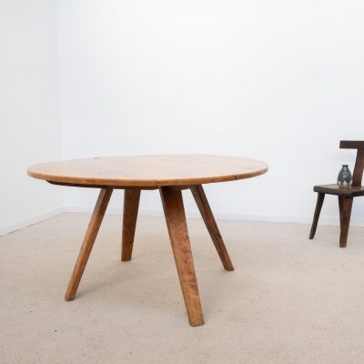 Grande table ronde design - 1970