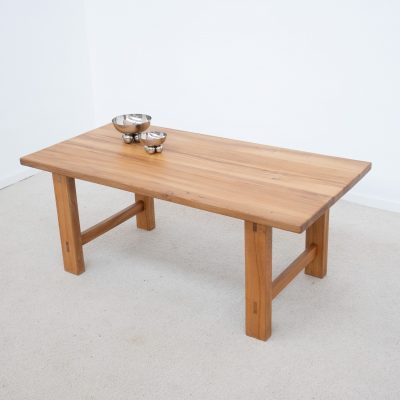 Table de repas en orme Maison REGAIN France vers 1970