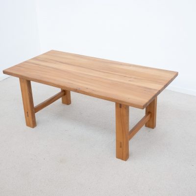Table de repas en orme Maison REGAIN France vers 1970