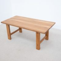 Table de repas en orme Maison REGAIN France vers 1970