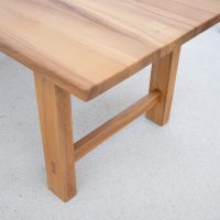Table de repas en orme Maison REGAIN France vers 1970