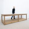 Large Early 20th Century Raw Oak Draper’s Table - France