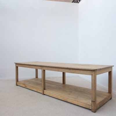 Grande table de drapier en chêne – début XXe siècle