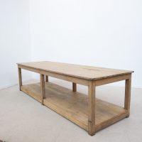 Large Early 20th Century Raw Oak Draper’s Table - France