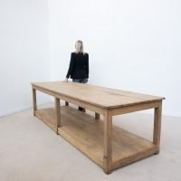 Large Early 20th Century Raw Oak Draper’s Table - France