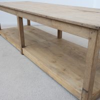 Large Early 20th Century Raw Oak Draper’s Table - France