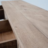 Grand meuble de métier en bois ancien à 12 tiroirs