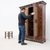 Armoire polychrome – France début du XIXe siècle