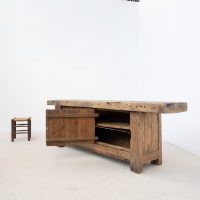 Ancien établi en bois – début XXe siècle