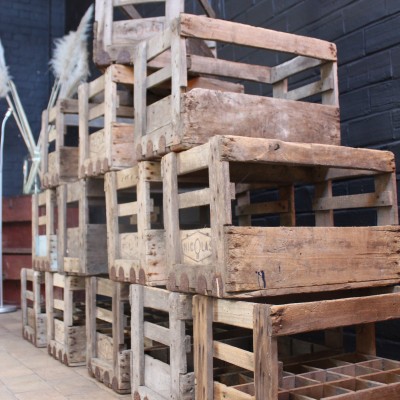 Old "Nicolas" wooden crates
