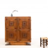 Rare cabinet en chêne France vers 1930