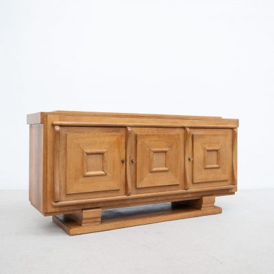 Ancien meuble en chêne G.POISSON France vers 1940