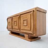 Ancien meuble en chêne G.POISSON France vers 1940