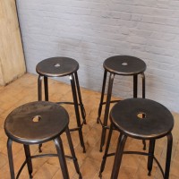 Set of 4 high stools workshop "Nicolle"
